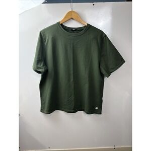 Sene Shirt Mens L/XL Short Sleeve Preppy Performance Stretch Casual Adult Green